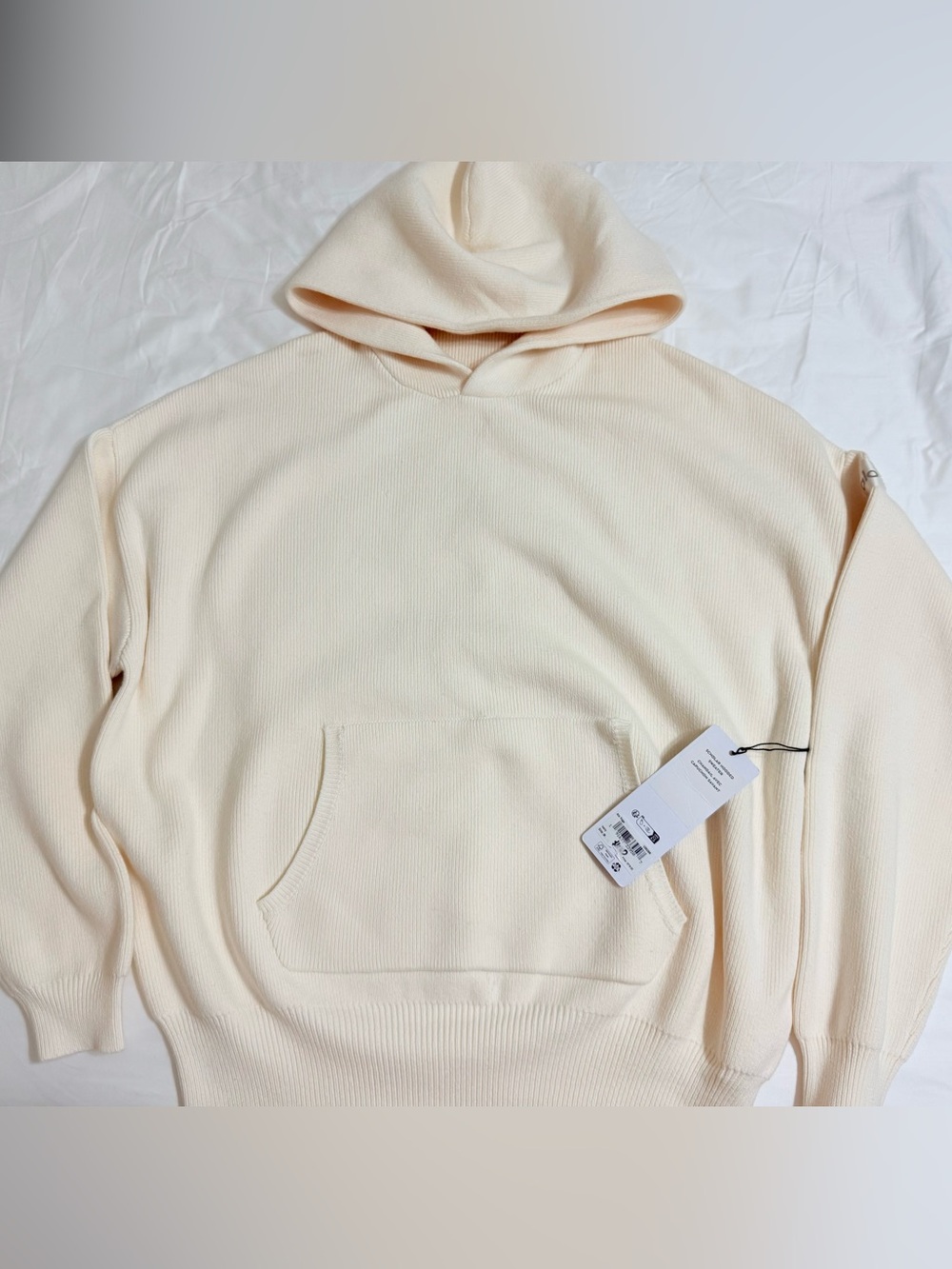 Alo Yoga Scholar Hooded Sweater Ivory size M